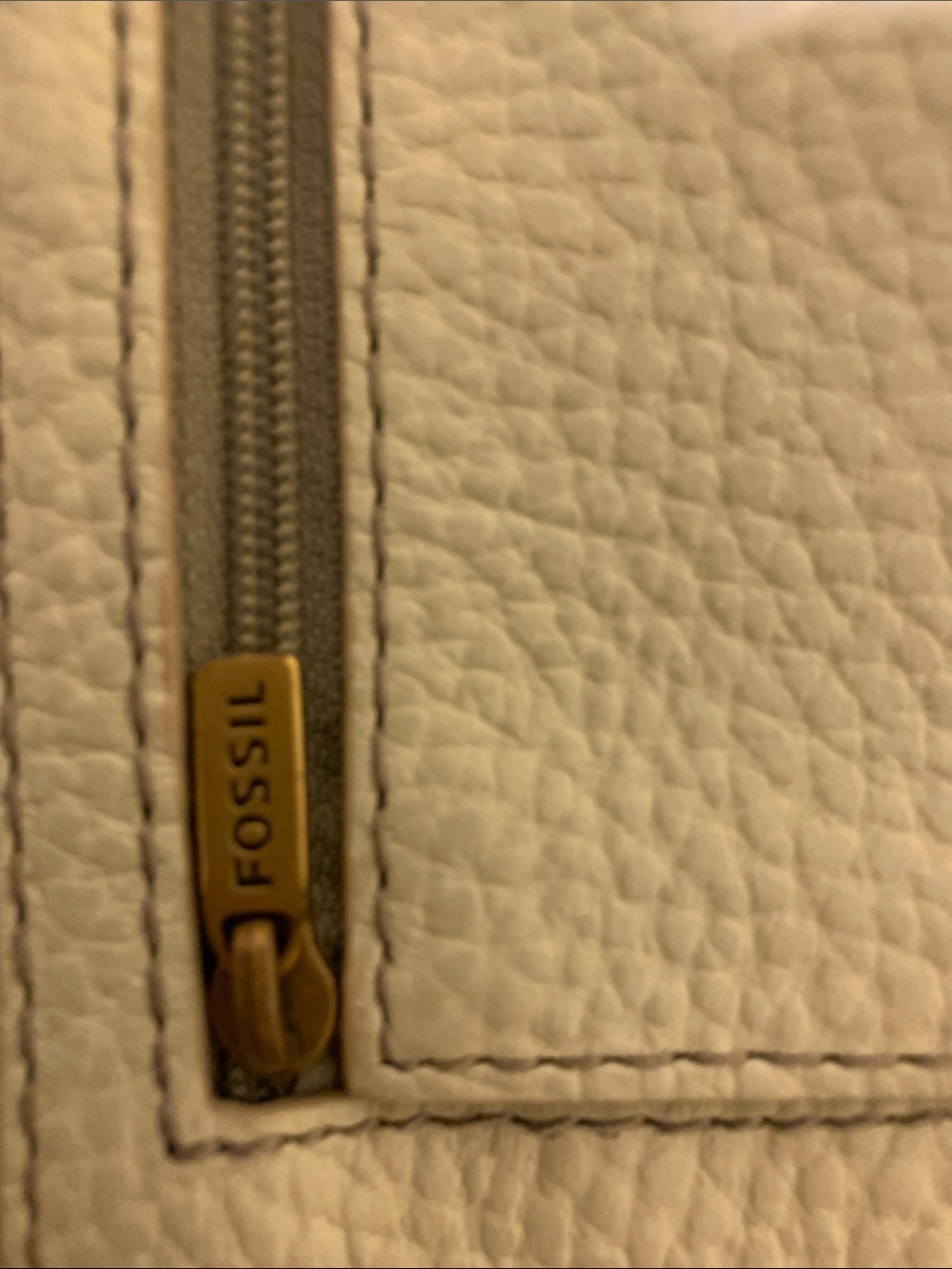 Fossil Light Mint Pebbled Leather Wallet with Gold Logo - Picture 5 of 5